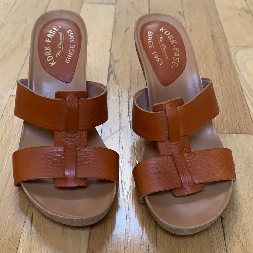 Kork-Ease Vachetta Leather Slip On Sandals